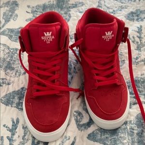 Supra red hi-tops size 8.5 NWOT